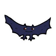 comic cartoon spooky vampire bat