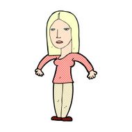 comic cartoon annoyed woman N11
