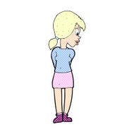comic cartoon pretty girl N2