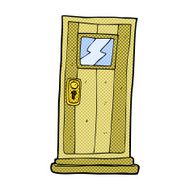 comic cartoon door