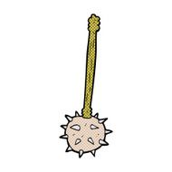 comic cartoon medieval mace