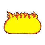comic cartoon fire border N2