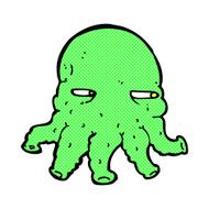 comic cartoon alien face