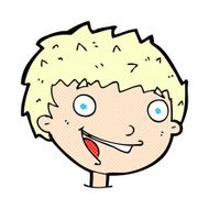 comic cartoon laughing boy