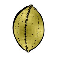 comic cartoon old leather football