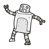 comic cartoon robot N3