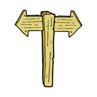comic cartoon sign post N3