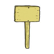 comic cartoon sign post N4