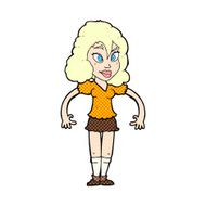 comic cartoon pretty woman N7