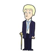 comic cartoon unhappy gentleman