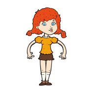 comic cartoon pretty girl N3