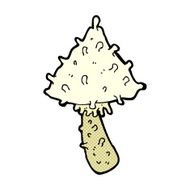 comic cartoon weird mushroom