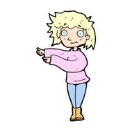 comic cartoon dancing woman N4