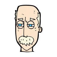 comic cartoon annoyed old man N3