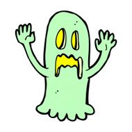 comic cartoon spooky ghost N2
