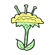 comic cartoon flower N14