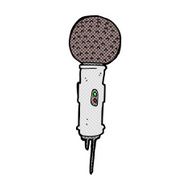 comic cartoon microphone