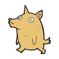 comic cartoon funny little dog