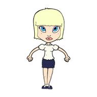 comic cartoon pretty woman N8
