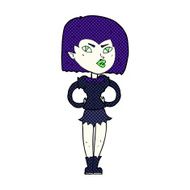 comic cartoon vampire girl N9
