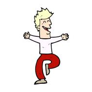 comic cartoon laughing man
