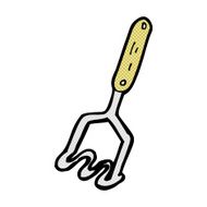 comic cartoon potato masher