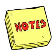 comic cartoon notes pad N2