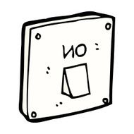comic cartoon light switch N2