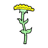 comic cartoon flower N17