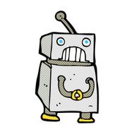 comic cartoon robot N4