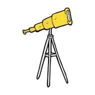 comic cartoon telescope