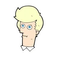 comic cartoon staring face