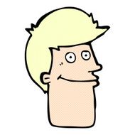 comic cartoon smiling man N3