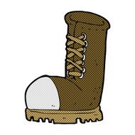 comic cartoon old work boot