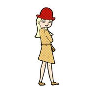 comic cartoon female spy N2
