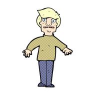 comic cartoon shocked man N6