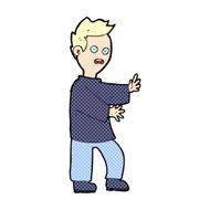 comic cartoon shocked man N9