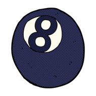 comic cartoon eight ball