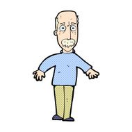 comic cartoon annoyed old man N4