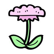 comic cartoon flower symbol