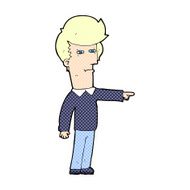 comic cartoon man blaming