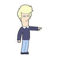 comic cartoon man pointing N4