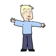 comic cartoon surprised man N3