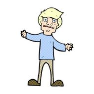 comic cartoon surprised man N4