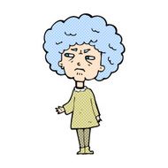 comic cartoon old lady