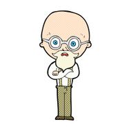 comic cartoon annoyed old man N5
