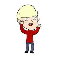 comic cartoon happy man N8