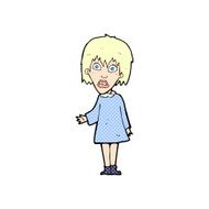comic cartoon shocked woman N5