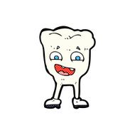 comic cartoon happy tooth