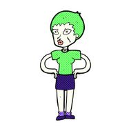 comic cartoon halloween girl